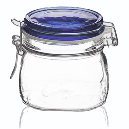 airtight jar blue lid