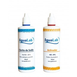 25% Sodium Chlorite Kit (140 ml) + Activator - 4% Hydrochloric Acid