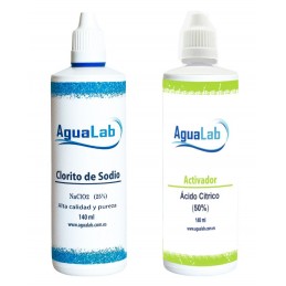 50% Citric Acid and 25% Sodium Chlorite Kit (140 ml)